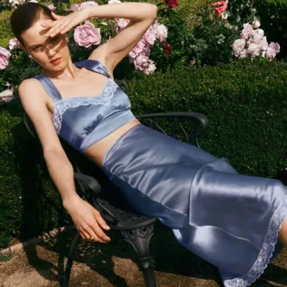 Reformation Beatrice Silk Set - Picture 1 of 4